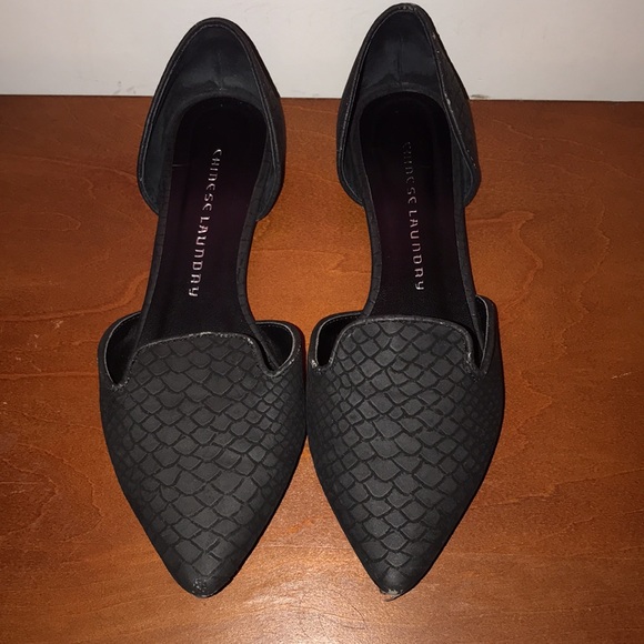 Women’s Size 7.5 Black Flats - Picture 2 of 8
